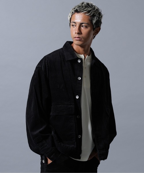 DANKE SCHON（ダンケシェーン）の「【WEB&DEPOT限定】DankeSchon/ダンケシェーン/CORDUROY CAVERALLS（カバーオール・メンズ・ブラック/ホワイト系2・M/L/S）」の16枚目の写真