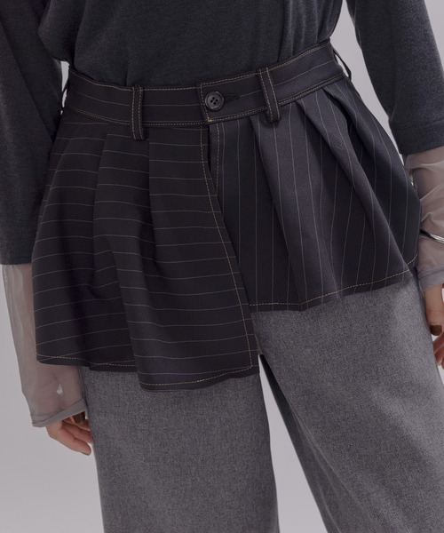アシメスカート レイヤードパンツ Eimee Law│Eimee Law & LHELBIE
