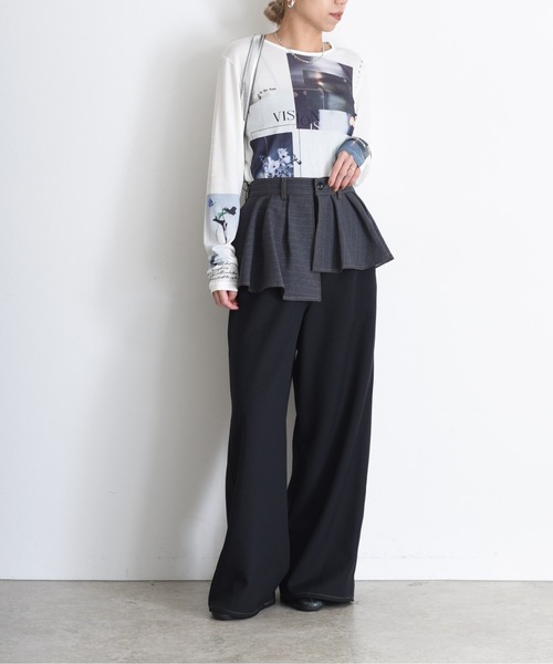 アシメスカート レイヤードパンツ Eimee Law│Eimee Law & LHELBIE