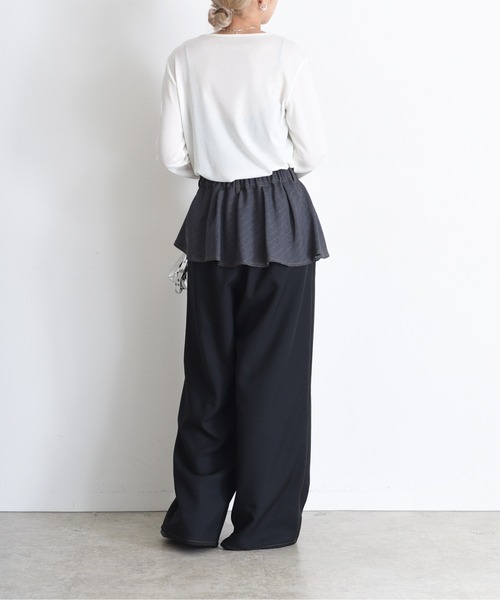 アシメスカート レイヤードパンツ Eimee Law│Eimee Law & LHELBIE
