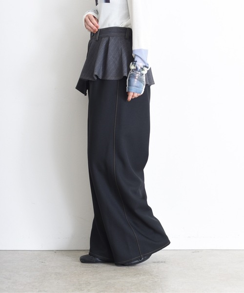 アシメスカート レイヤードパンツ Eimee Law│Eimee Law & LHELBIE