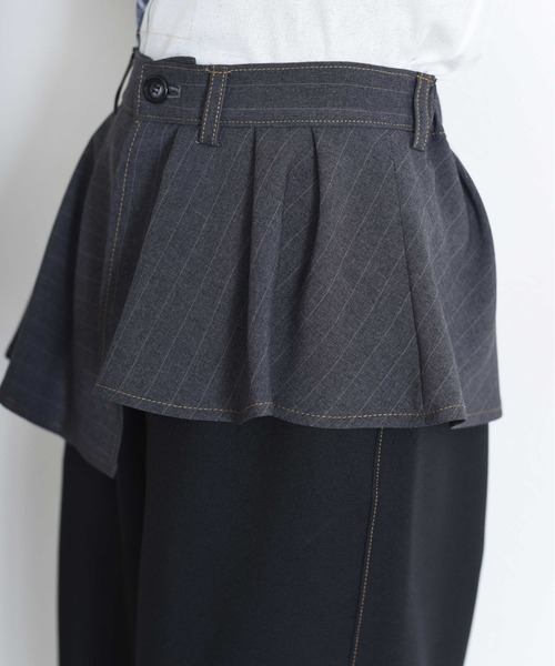 アシメスカート レイヤードパンツ Eimee Law│Eimee Law & LHELBIE