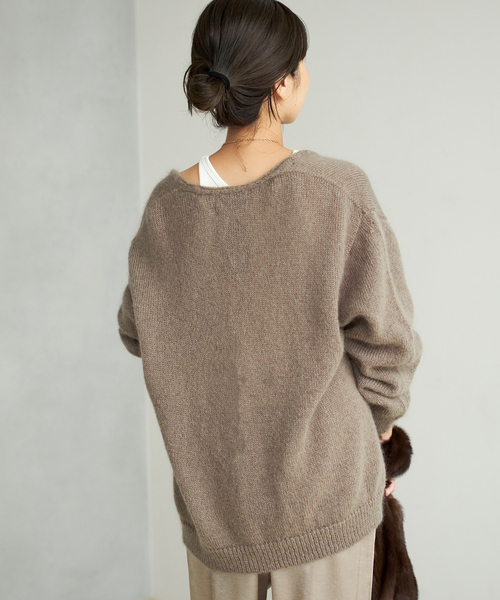 plage(プラージュ)の「JAMES CHARLOTTE / ジェームスシャルロット WRAP カーディガン(カーディガン/ボレロ・レディース・ベージュ/カーキ・FREE)」の7枚目の写真