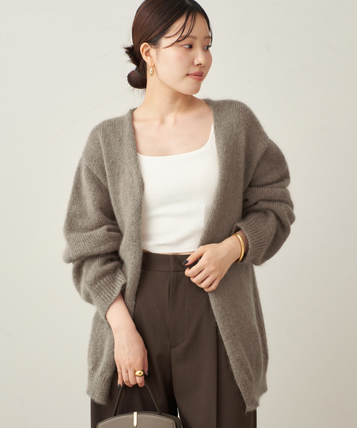 plage(プラージュ)の「JAMES CHARLOTTE / ジェームスシャルロット WRAP カーディガン(カーディガン/ボレロ・レディース・ベージュ/カーキ・FREE)」の12枚目の写真