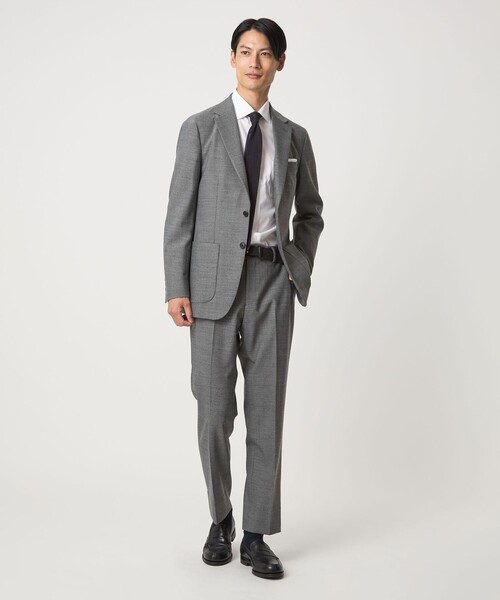 green label relaxing（グリーンレーベルリラクシング）の「A+ TWPU ホームスパン スタンダード イージー スラックス -ウォッシャブル・ストレッチ-（スラックス・メンズ・グレー/ダークグリーン/ブラウン・S/M/L/XL）」の9枚目の写真