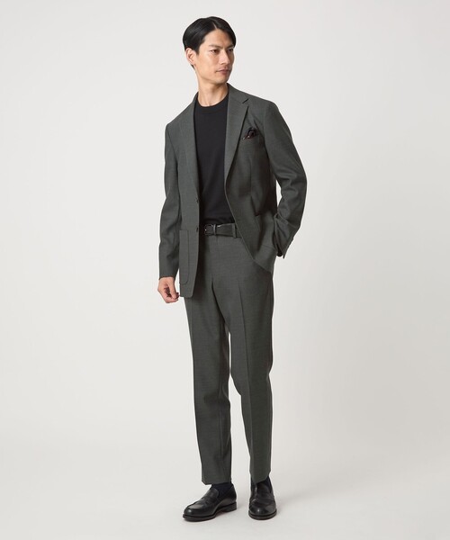 green label relaxing（グリーンレーベルリラクシング）の「A+ TWPU ホームスパン スタンダード イージー スラックス -ウォッシャブル・ストレッチ-（スラックス・メンズ・グレー/ダークグリーン/ブラウン・S/M/L/XL）」の10枚目の写真