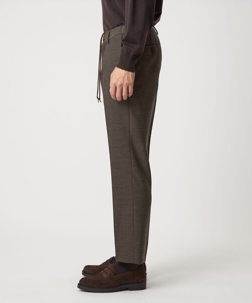 green label relaxing（グリーンレーベルリラクシング）の「A+ TWPU ホームスパン スタンダード イージー スラックス -ウォッシャブル・ストレッチ-（スラックス・メンズ・グレー/ダークグリーン/ブラウン・S/M/L/XL）」の12枚目の写真