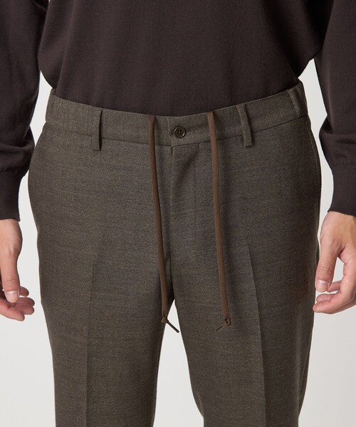 green label relaxing（グリーンレーベルリラクシング）の「A+ TWPU ホームスパン スタンダード イージー スラックス -ウォッシャブル・ストレッチ-（スラックス・メンズ・グレー/ダークグリーン/ブラウン・S/M/L/XL）」の14枚目の写真