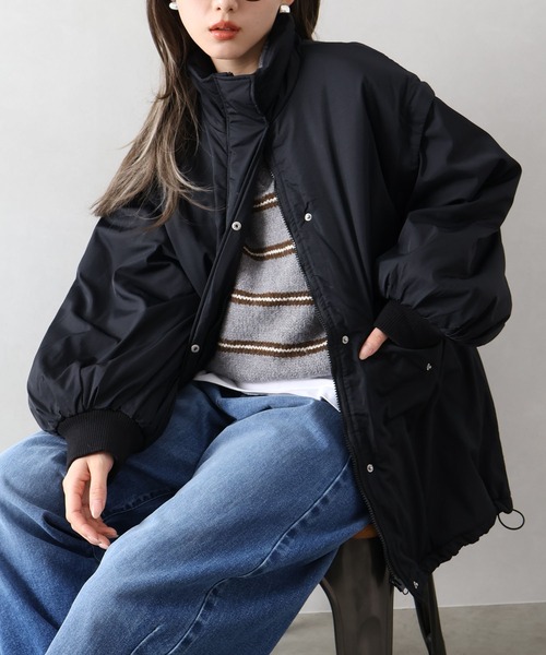 セール】袖取り外し中綿コート（ダウンジャケット/コート）｜SpRay