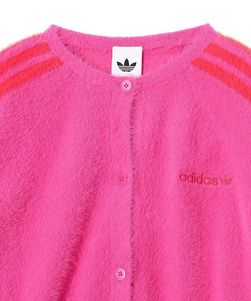 adidas（アディダス）の「adidas ORI FLUFFY CARDIGAN JW3645（カーディガン/ボレロ・レディース・ピンク・MEDIUM/LARGE）」の7枚目の写真