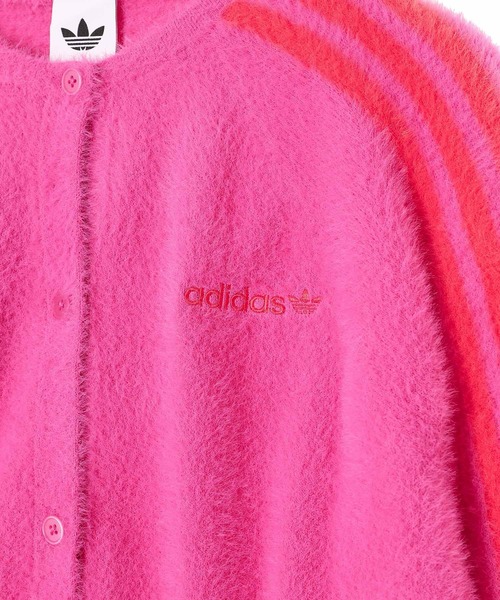 adidas（アディダス）の「adidas ORI FLUFFY CARDIGAN JW3645（カーディガン/ボレロ・レディース・ピンク・MEDIUM/LARGE）」の2枚目の写真