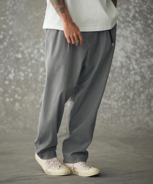 THEOREM(セオレム)の「mp14228- Routine TR Stripe Pants ピンストライプスラックス パンツ(TRM25-P024A)(スラックス・メンズ・ブラック系その他/ネイビー系/グレー系その他・S/M/L/XL)」の5枚目の写真