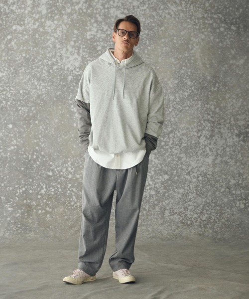 THEOREM(セオレム)の「mp14228- Routine TR Stripe Pants ピンストライプスラックス パンツ(TRM25-P024A)(スラックス・メンズ・ブラック系その他/ネイビー系/グレー系その他・S/M/L/XL)」の11枚目の写真