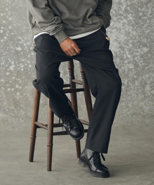 THEOREM(セオレム)の「mp14228- Routine TR Stripe Pants ピンストライプスラックス パンツ(TRM25-P024A)(スラックス・メンズ・ブラック系その他/ネイビー系/グレー系その他・S/M/L/XL)」の13枚目の写真