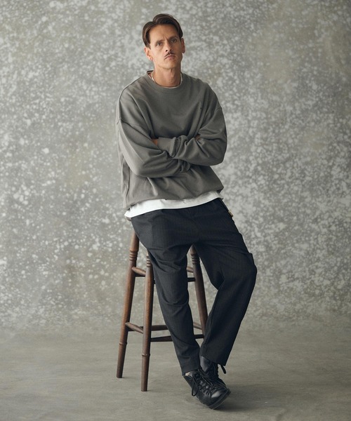 THEOREM(セオレム)の「mp14228- Routine TR Stripe Pants ピンストライプスラックス パンツ(TRM25-P024A)(スラックス・メンズ・ブラック系その他/ネイビー系/グレー系その他・S/M/L/XL)」の15枚目の写真