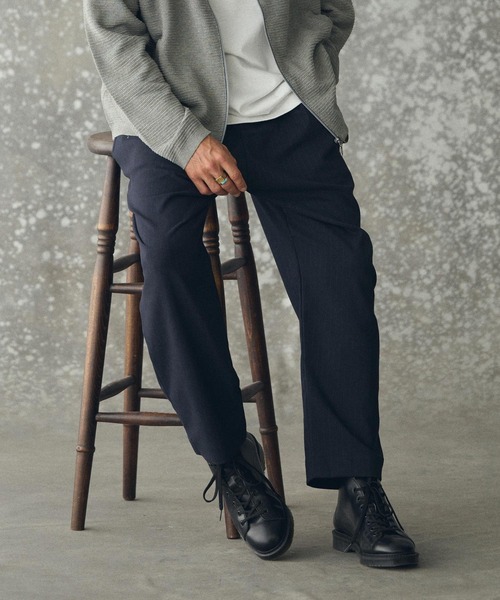 THEOREM(セオレム)の「mp14228- Routine TR Stripe Pants ピンストライプスラックス パンツ(TRM25-P024A)(スラックス・メンズ・ブラック系その他/ネイビー系/グレー系その他・S/M/L/XL)」の17枚目の写真