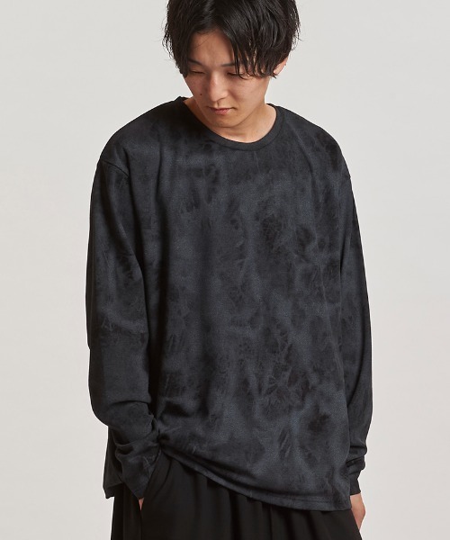 NO ID.(ノーアイディ)の「mlt5437- UnevenプリントサーマルPO カットソー(857006-332T)(Tシャツ/カットソー・メンズ・アイボリー/ブラック・ONE SIZE)」の13枚目の写真