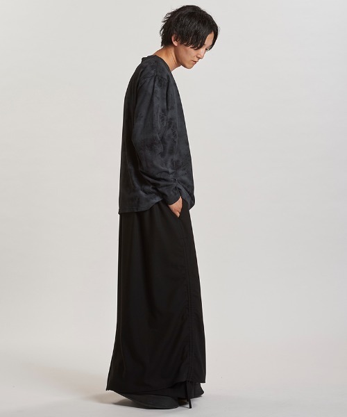 NO ID.(ノーアイディ)の「mlt5437- UnevenプリントサーマルPO カットソー(857006-332T)(Tシャツ/カットソー・メンズ・アイボリー/ブラック・ONE SIZE)」の15枚目の写真