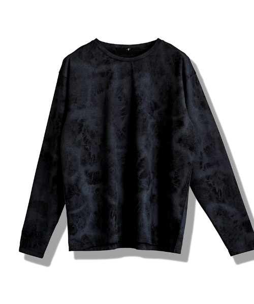 NO ID.(ノーアイディ)の「mlt5437- UnevenプリントサーマルPO カットソー(857006-332T)(Tシャツ/カットソー・メンズ・アイボリー/ブラック・ONE SIZE)」の19枚目の写真
