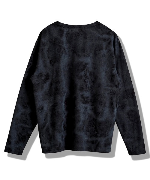 NO ID.(ノーアイディ)の「mlt5437- UnevenプリントサーマルPO カットソー(857006-332T)(Tシャツ/カットソー・メンズ・アイボリー/ブラック・ONE SIZE)」の21枚目の写真