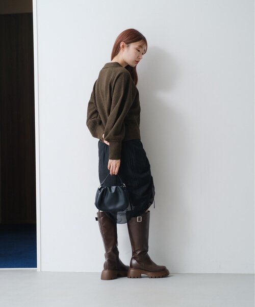 Kastane（カスタネ）の「【WEB・一部店舗限定】2WAYタックショルダーBAG（ショルダーバッグ・レディース・ピンク/アイボリー/ブラック・FREE）」の5枚目の写真