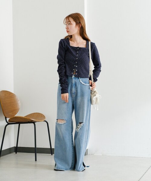 Kastane（カスタネ）の「【WEB・一部店舗限定】2WAYタックショルダーBAG（ショルダーバッグ・レディース・ピンク/アイボリー/ブラック・FREE）」の16枚目の写真