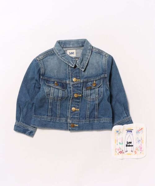 Lee（リー）の「Lee/リー【110-160cm】キッズ ライダースジャケット 天然素材綿100％（デニムジャケット・キッズ・インディゴブルー/ブルー/ライトインディゴブルー・120/140/150/130/110）」の22枚目の写真
