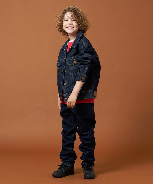 Lee（リー）の「Lee/リー【110-160cm】キッズ ライダースジャケット 天然素材綿100％（デニムジャケット・キッズ・インディゴブルー/ブルー/ライトインディゴブルー・120/140/150/130/110）」の20枚目の写真