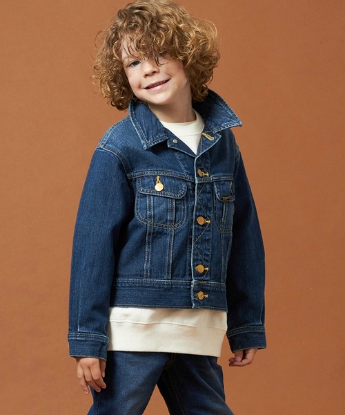 Lee（リー）の「Lee/リー【110-160cm】キッズ ライダースジャケット 天然素材綿100％（デニムジャケット・キッズ・インディゴブルー/ブルー/ライトインディゴブルー・120/140/150/130/110）」の17枚目の写真