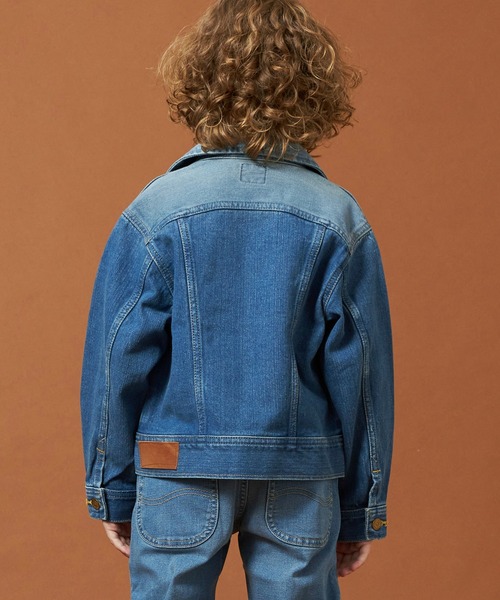 Lee（リー）の「Lee/リー【110-160cm】キッズ ライダースジャケット 天然素材綿100％（デニムジャケット・キッズ・インディゴブルー/ブルー/ライトインディゴブルー・120/140/150/130/110）」の9枚目の写真