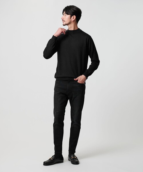 BEAUTY&YOUTH UNITED ARROWS（ビューティーアンドユースユナイテッドアローズ）の「【WEB限定 WARDROBE SMART】マシーンウォッシャブル ウールミックス ジャケット クルーネック（ニット/セーター・メンズ・ホワイト/ライトグレー/ブラック・XL/L/M/S）」の19枚目の写真