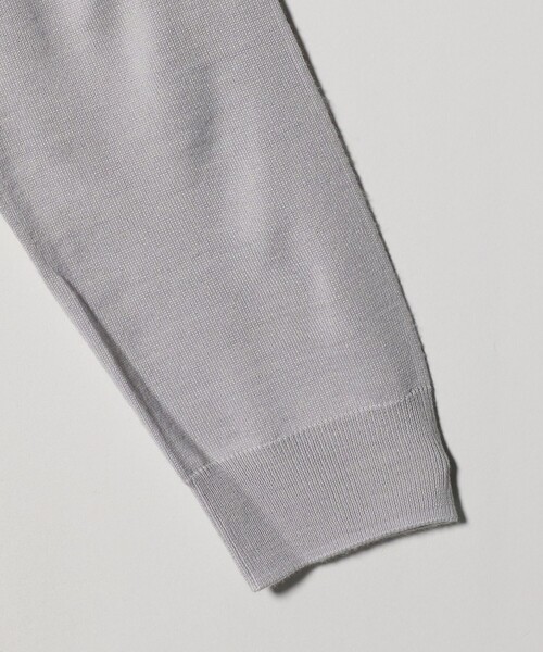BEAUTY&YOUTH UNITED ARROWS（ビューティーアンドユースユナイテッドアローズ）の「【WEB限定 WARDROBE SMART】マシーンウォッシャブル ウールミックス ジャケット クルーネック（ニット/セーター・メンズ・ホワイト/ライトグレー/ブラック・XL/L/M/S）」の18枚目の写真