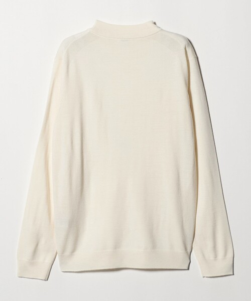 BEAUTY&YOUTH UNITED ARROWS（ビューティーアンドユースユナイテッドアローズ）の「【WEB限定 WARDROBE SMART】マシーンウォッシャブル ウールミックス ジャケット クルーネック（ニット/セーター・メンズ・ホワイト/ライトグレー/ブラック・XL/L/M/S）」の4枚目の写真