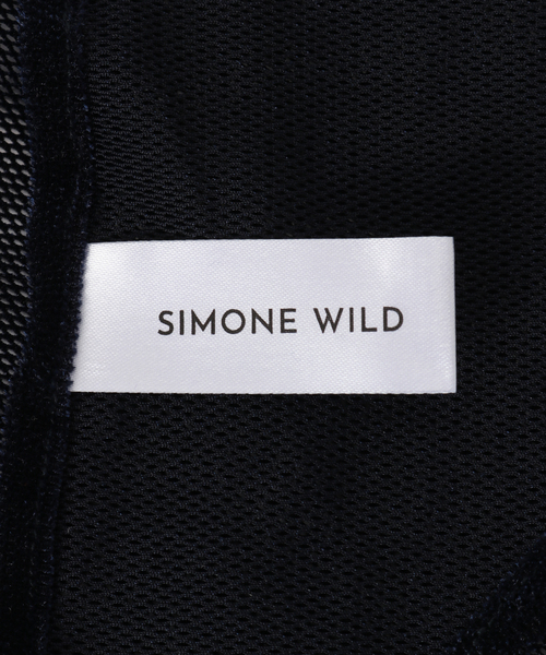 FRAMeWORK（フレームワーク）の「SIMONE WILD/シモーネ ワイルド メッシュベルベットトライアングルスカーフ（バンダナ/スカーフ・レディース・ネイビー・FREE）」の4枚目の写真