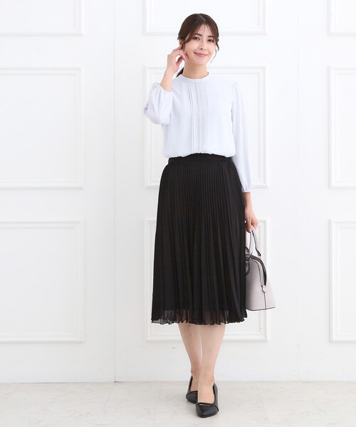 フォーマル／入卒／お仕事に◎】スタンドネックブラウス（シャツ