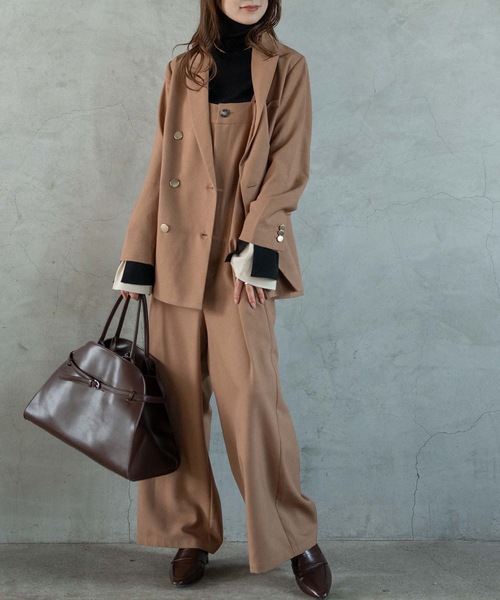 セール】ダブルブレストブレザー/テーラードジャケット（テーラード