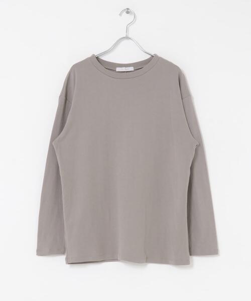 URBAN RESEARCH ROSSO WOMEN（アーバンリサーチ　ロッソ）の「F by ROSSO　ソフトウォームオーバーロンTEE（Tシャツ/カットソー・レディース・モカ/オフホワイト/ブラック・FREE）」の22枚目の写真