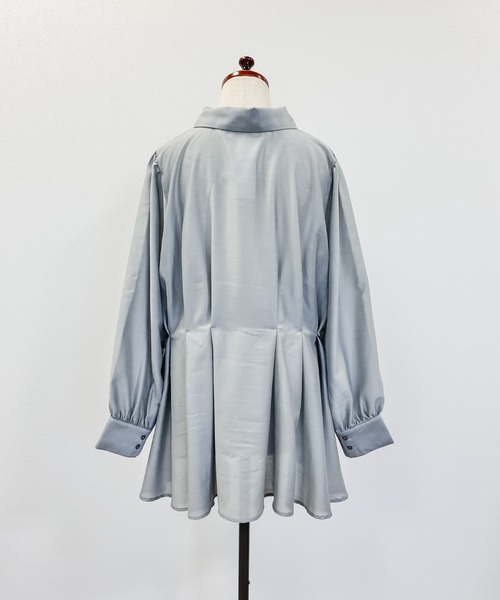 CLETTE(クレット)の「CLETTEオリジナルウエストタックシャツ(シャツ/ブラウス・レディース・グレー/チャコールグレー/ピンク・LL/3L/4L)」の21枚目の写真