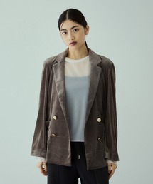 VICKY（ビッキー）の「シアーベロアダブルテーラージャケット（テーラードジャケット）」