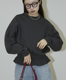 PUBLUX/パブリュクス ウエストシャーリングスウェットプルオーバー　限定展開