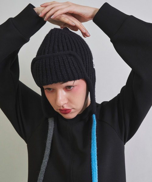 【完売カラー】Ear Flap Knitcap Willow Earflap - cable knit earflap hat – Lost Horizons USA