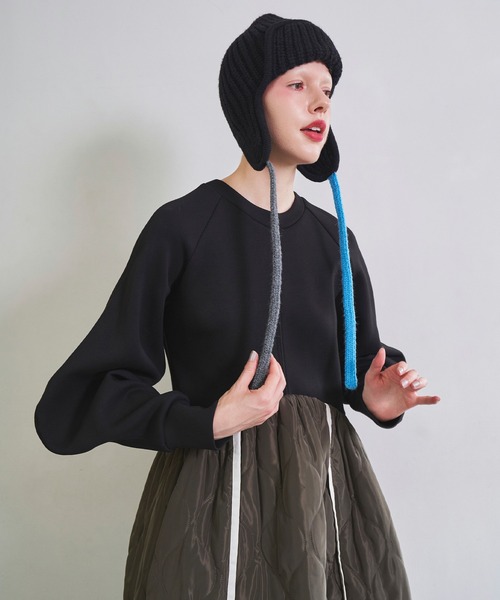 【完売カラー】Ear Flap Knitcap Willow Earflap - cable knit earflap hat – Lost Horizons USA