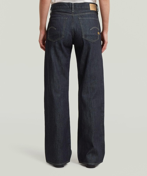 G-STAR（ジースター）の「JUDEE LOOSE JEANS/ローウエストワイドストレートジーンズ/L30（デニムパンツ・レディース・ダークインディゴブルー・24inch/26inch）」の2枚目の写真