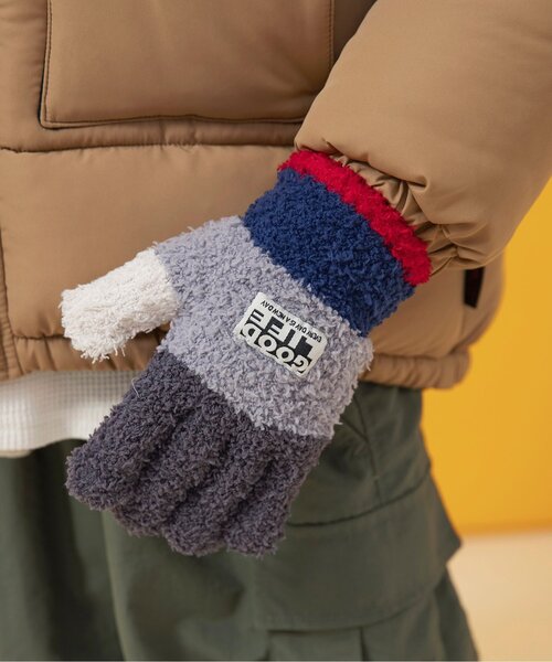 BREEZE（ブリーズ）の「【ジュニア対応】マシュマロニット手袋（手袋・キッズ・オフホワイト/ピンク/オレンジ/チャコール・120/140/95）」の2枚目の写真