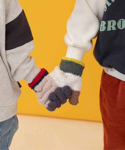 BREEZE（ブリーズ）の「【ジュニア対応】マシュマロニット手袋（手袋・キッズ・オフホワイト/ピンク/オレンジ/チャコール・120/140/95）」の5枚目の写真