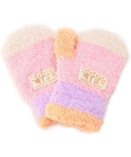 BREEZE（ブリーズ）の「【ジュニア対応】マシュマロニット手袋（手袋・キッズ・オフホワイト/ピンク/オレンジ/チャコール・120/140/95）」の9枚目の写真