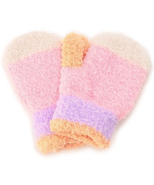 BREEZE（ブリーズ）の「【ジュニア対応】マシュマロニット手袋（手袋・キッズ・オフホワイト/ピンク/オレンジ/チャコール・120/140/95）」の10枚目の写真