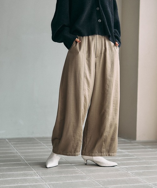 セール】サテンワイドコクーンパンツ 600225（その他パンツ）｜LEPSIM