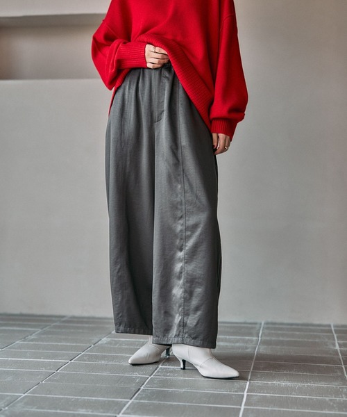 セール】サテンワイドコクーンパンツ 600225（その他パンツ）｜LEPSIM