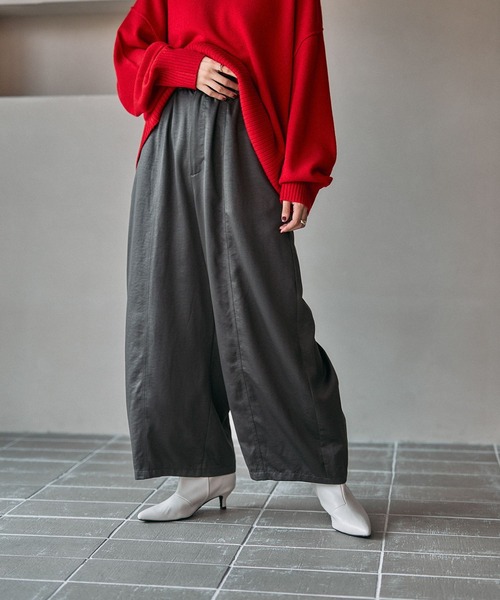 セール】サテンワイドコクーンパンツ 600225（その他パンツ）｜LEPSIM